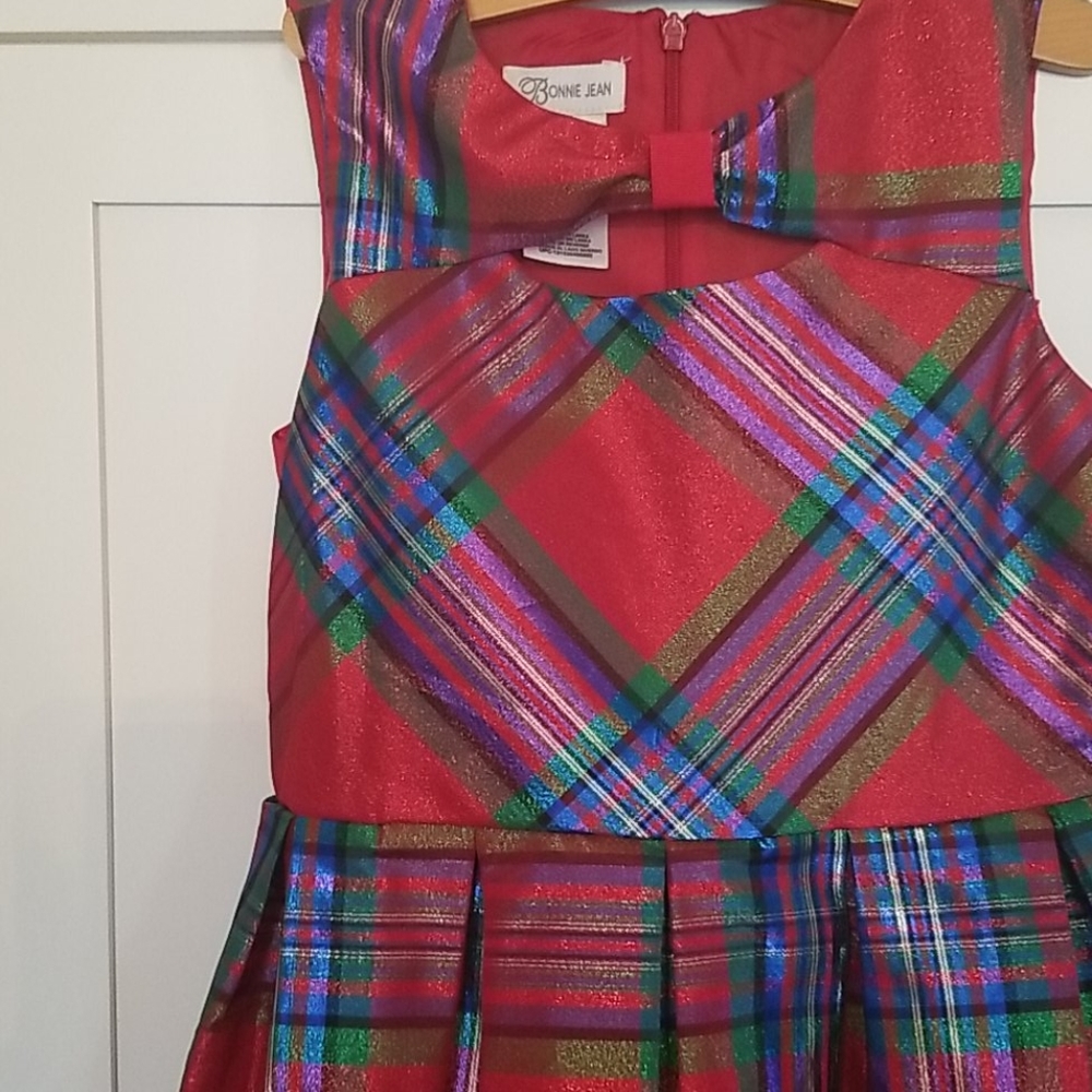 Girls PLAID Holiday Bonnie JEAN Dress - Picture 2 of 4